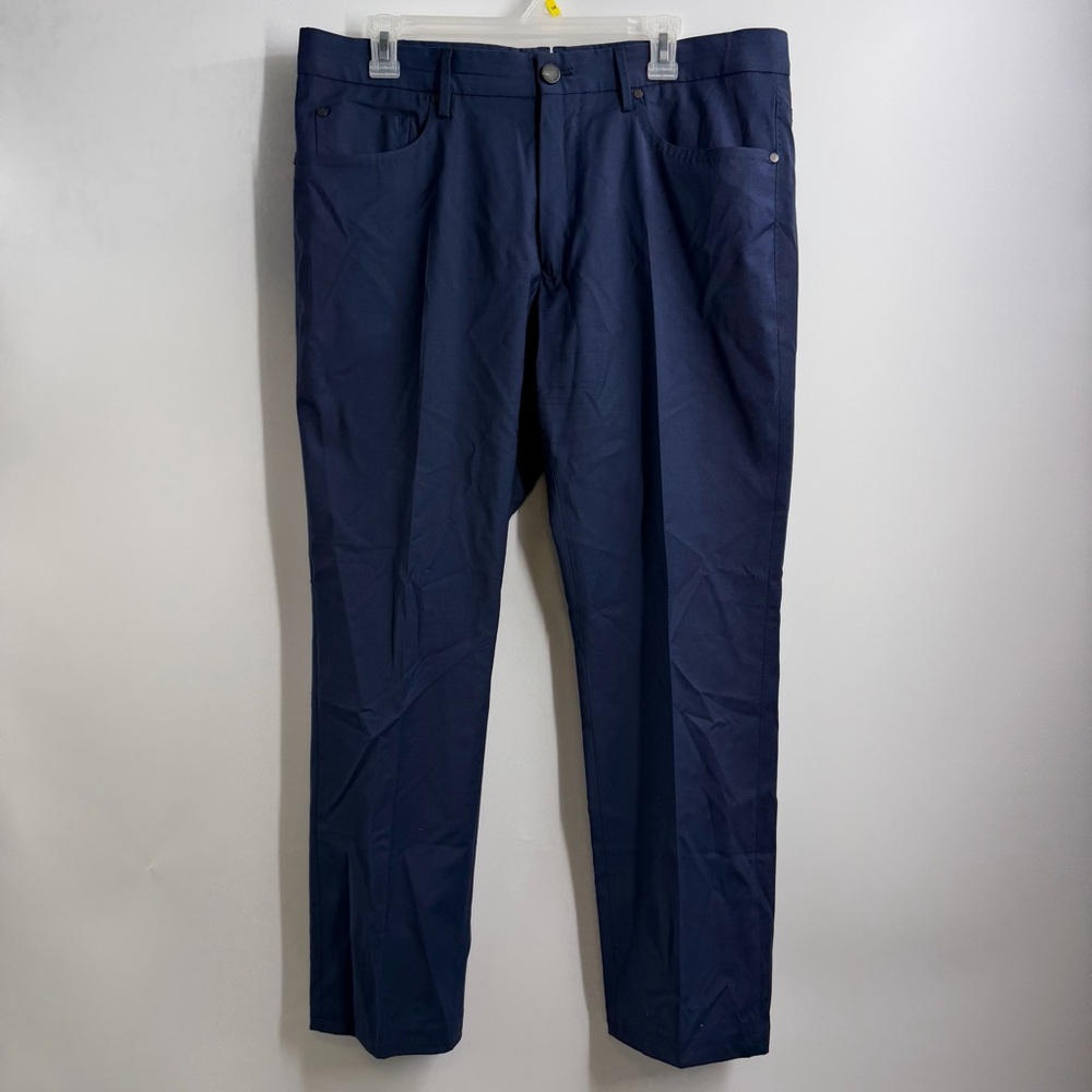 Incotex High Comfort Modern Fit Navy Tech 5 Pocket Pants 36 Italy